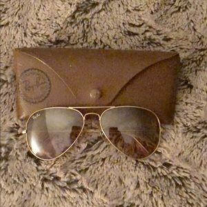 Ray-Ban Rose Gold Aviators